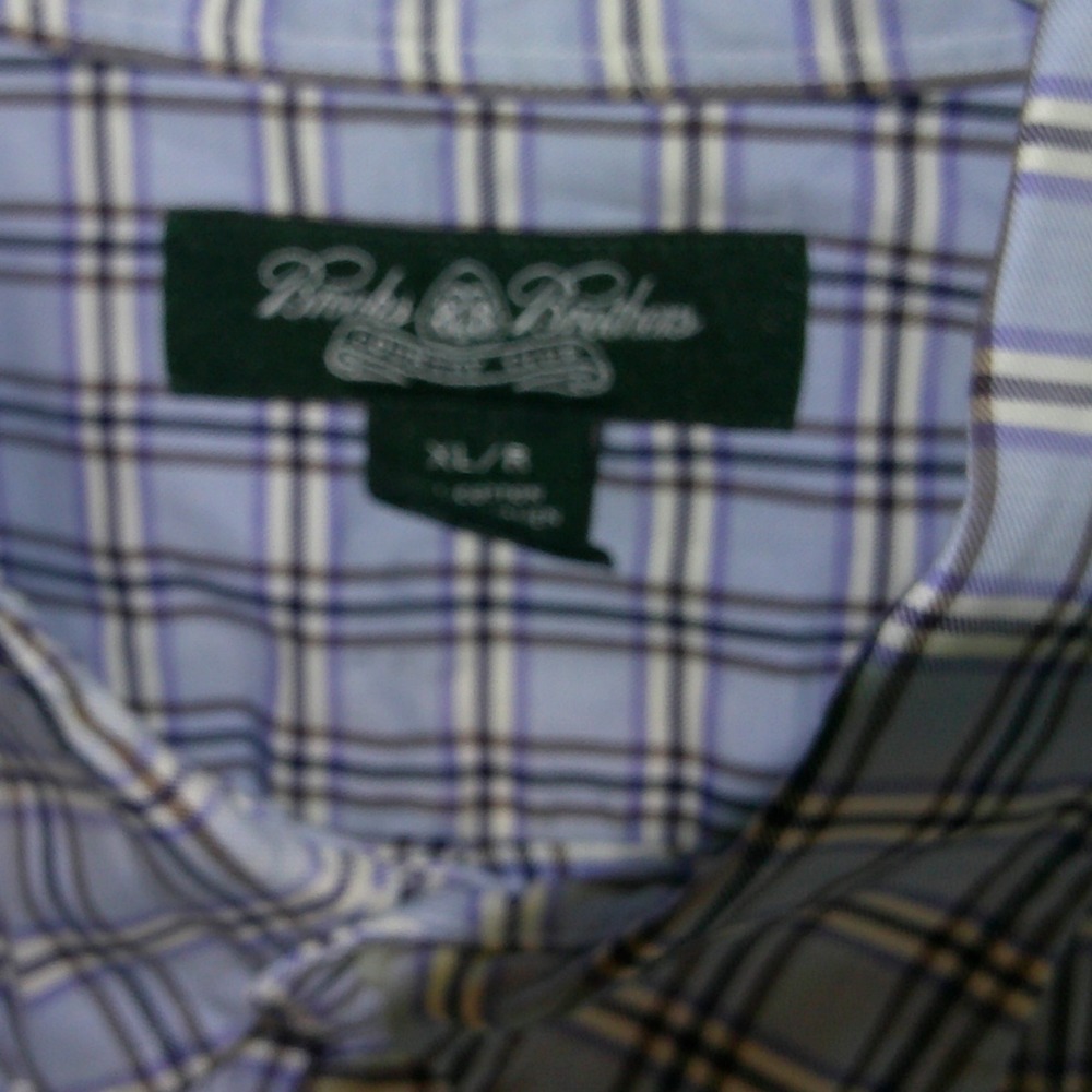 Brooks Brothers Country Club Plaid Button Down Long Sleeve Dress Shirt XL - Picture 3 of 3